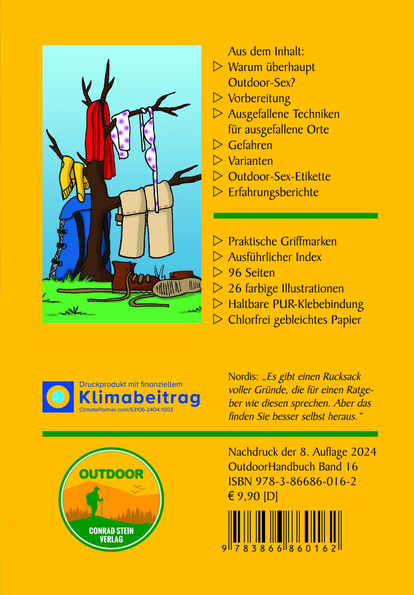 Rückseitencover OutdoorHandbuch. Sex