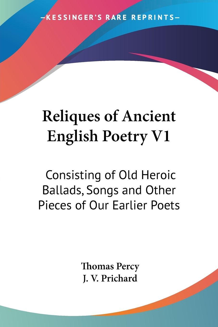 Vorderes Coverbild Reliques of Ancient English Poetry V1