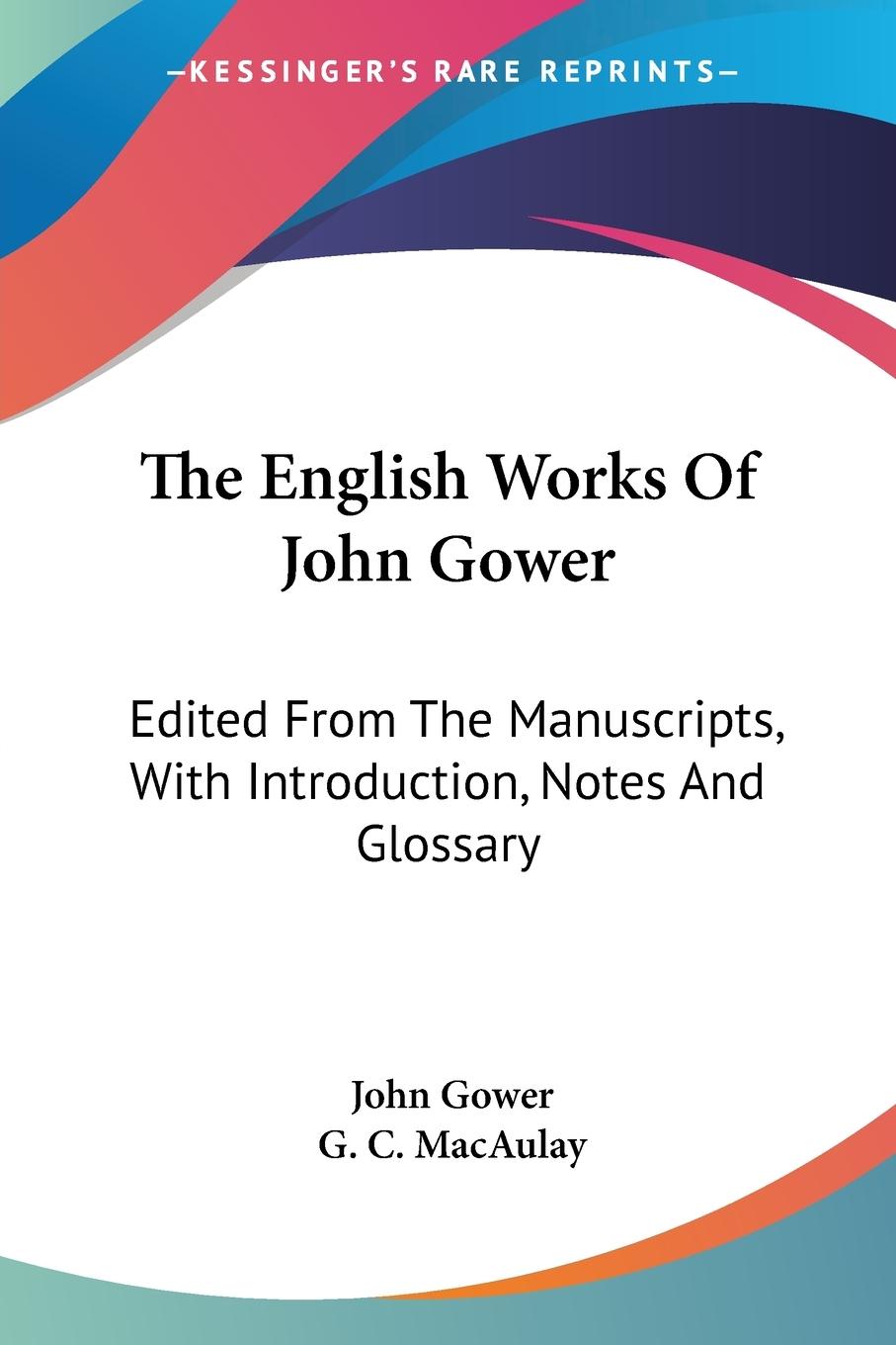 Vorderes Coverbild The English Works Of John Gower