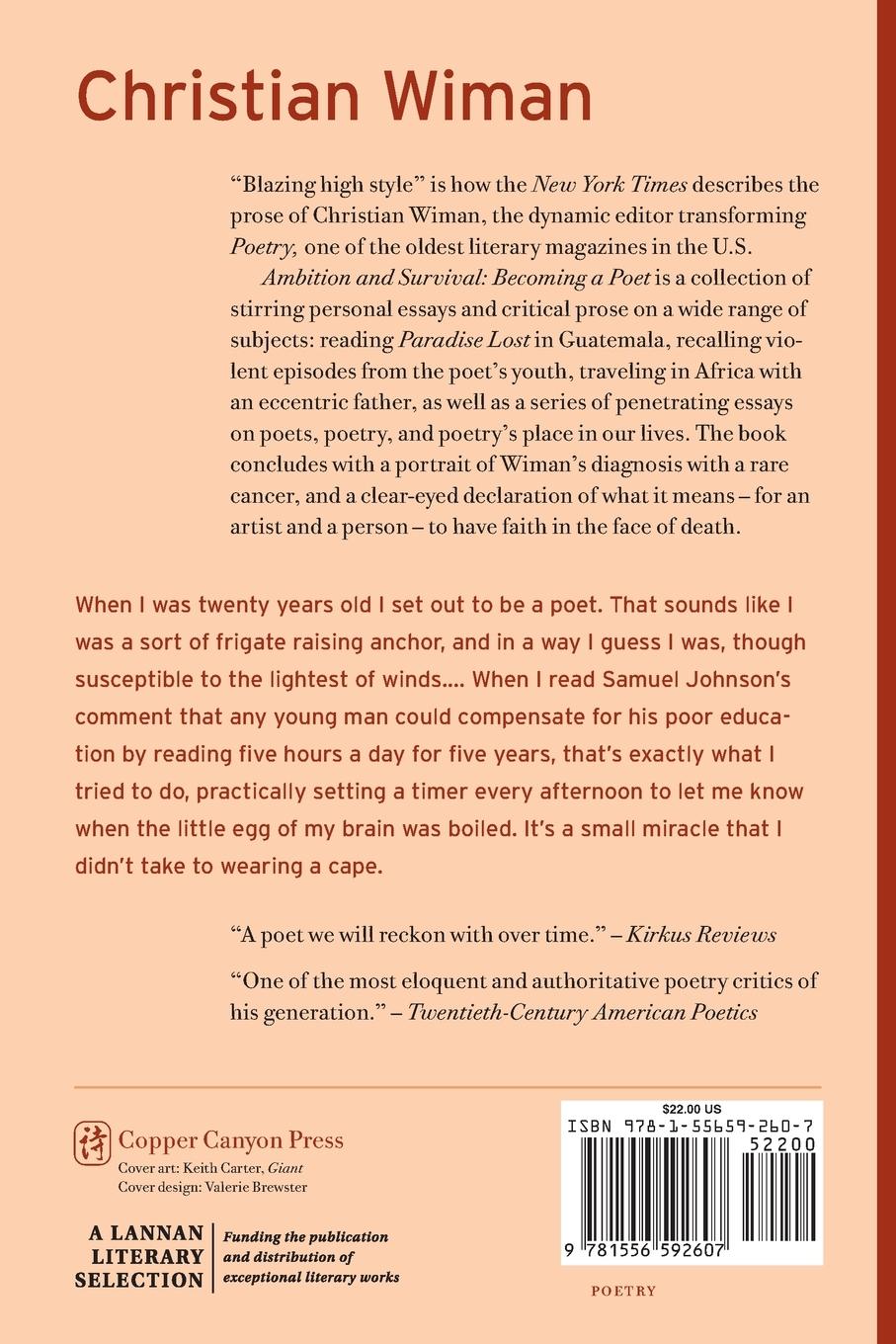 Rückseitencover Ambition and Survival