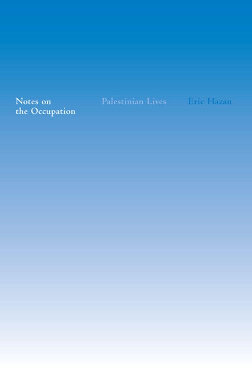 Vorderes Coverbild Notes on the Occupation