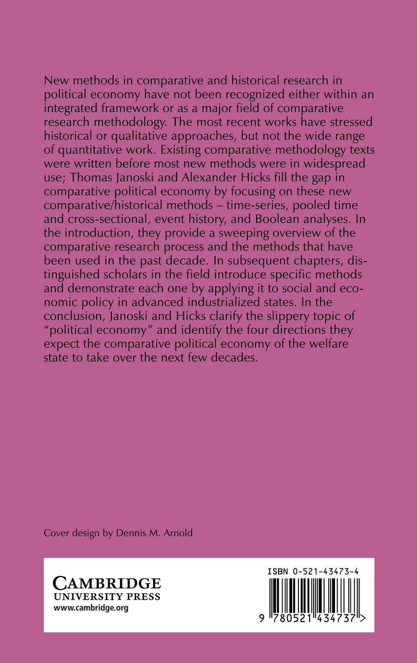 Rückseitencover The Comparative Political Economy of the Welfare State