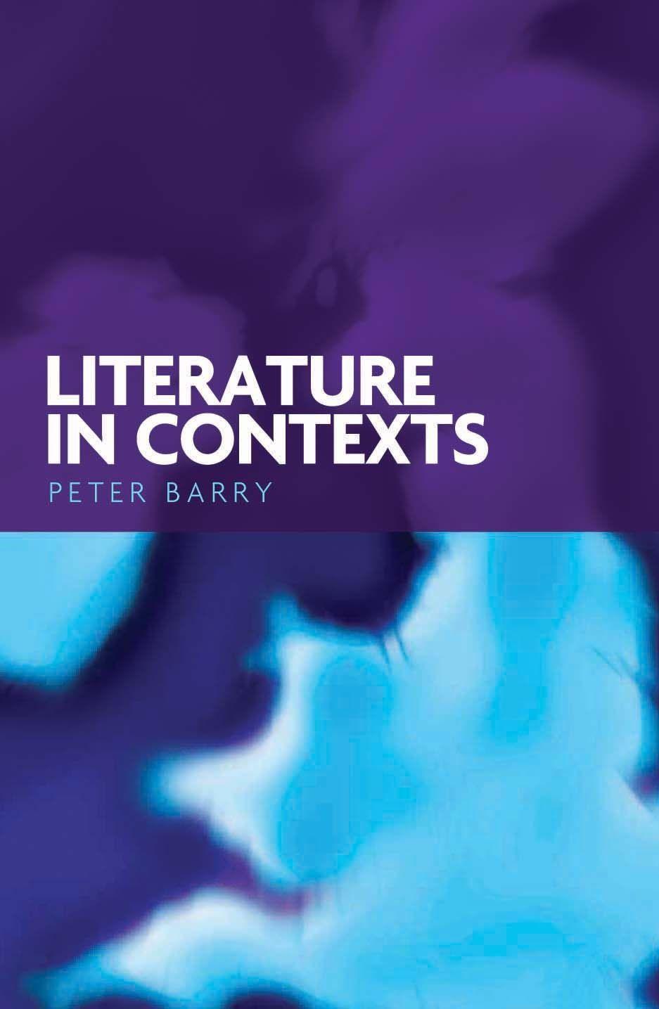 Vorderes Coverbild Literature in Contexts