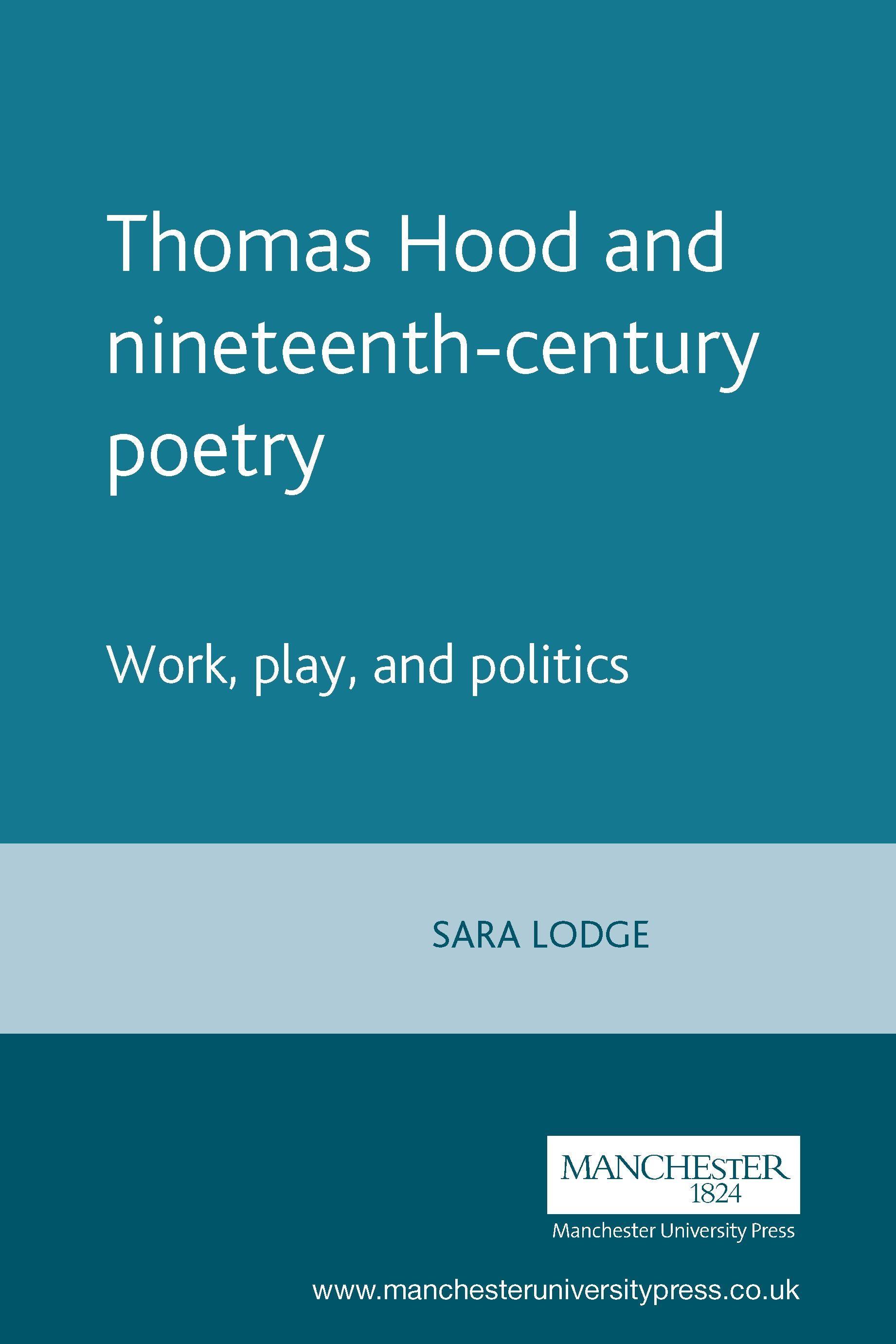 Vorderes Coverbild Thomas Hood and Nineteenth-Century Poetry