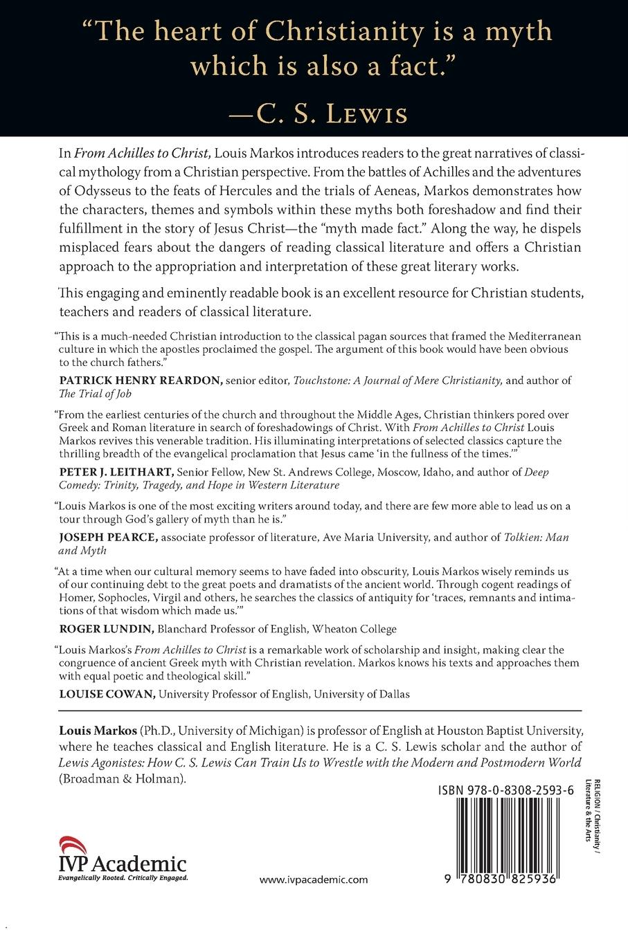 Rückseitencover From Achilles to Christ