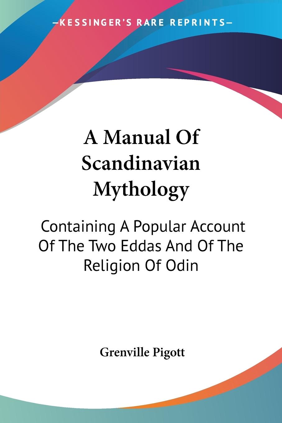 Vorderes Coverbild A Manual Of Scandinavian Mythology