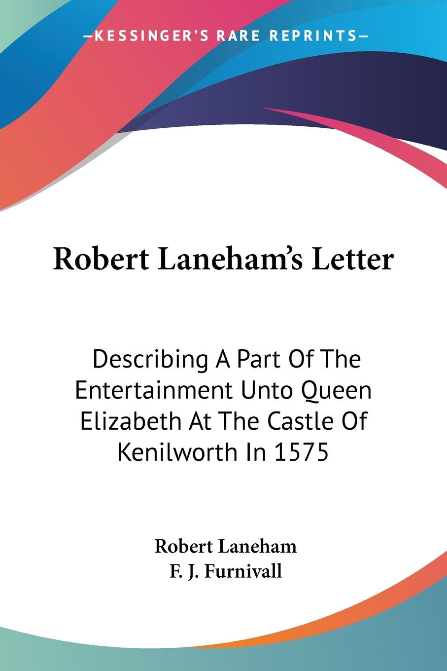 Vorderes Coverbild Robert Laneham's Letter