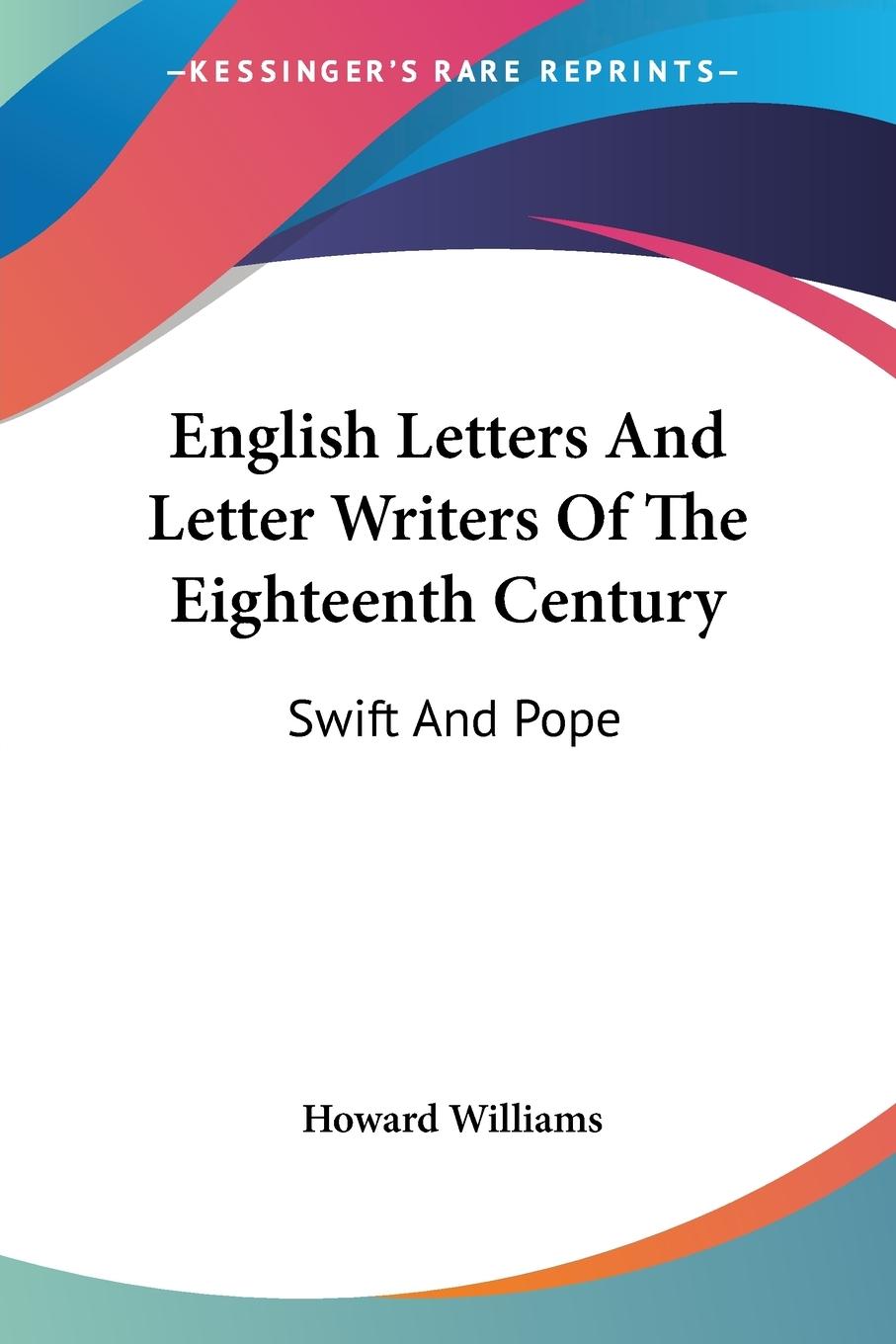 Vorderes Coverbild English Letters And Letter Writers Of The Eighteenth Century