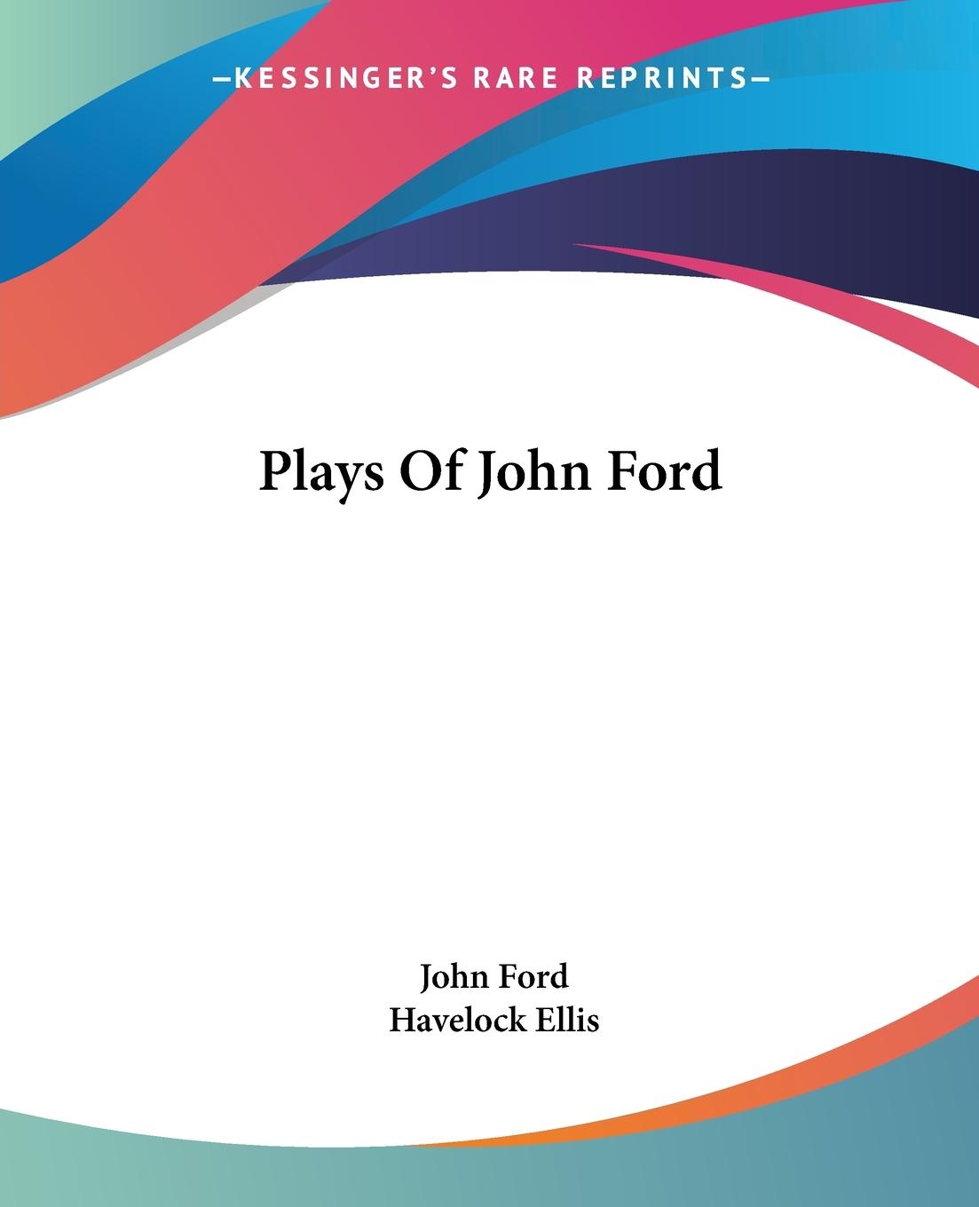 Vorderes Coverbild Plays Of John Ford