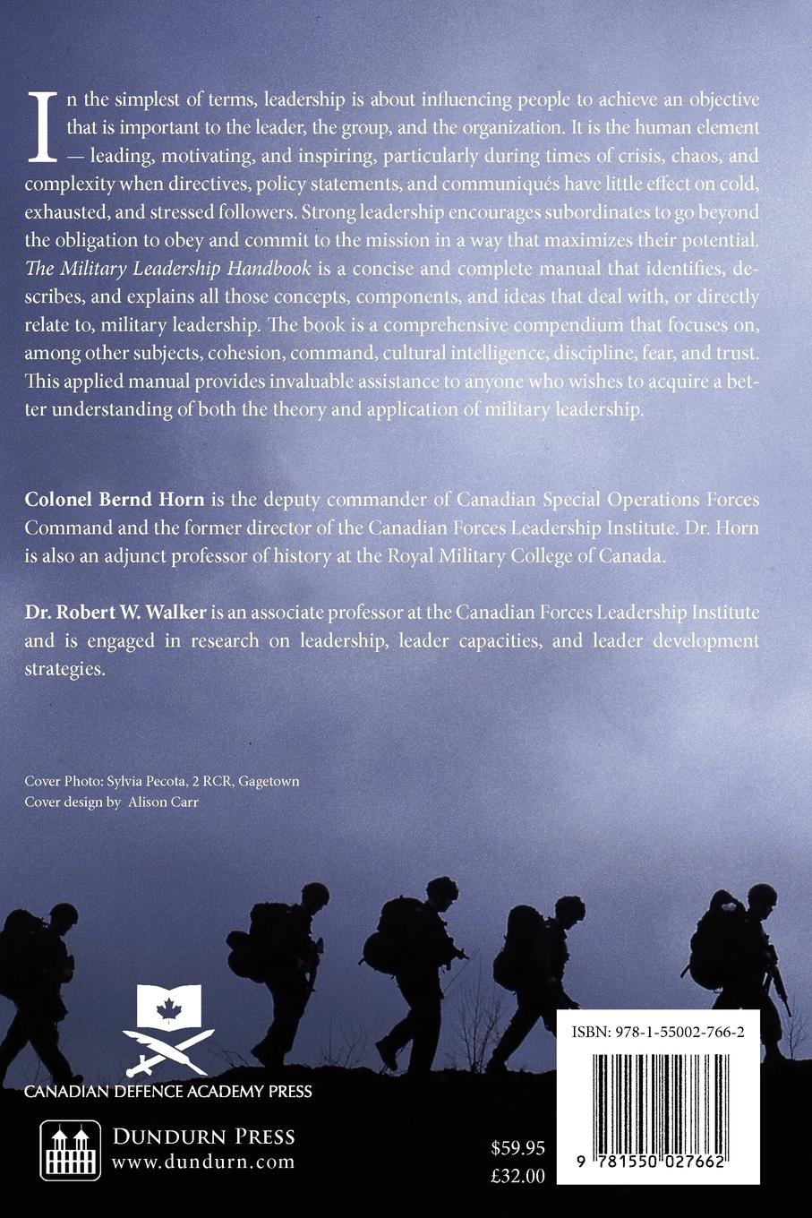 Rückseitencover The Military Leadership Handbook