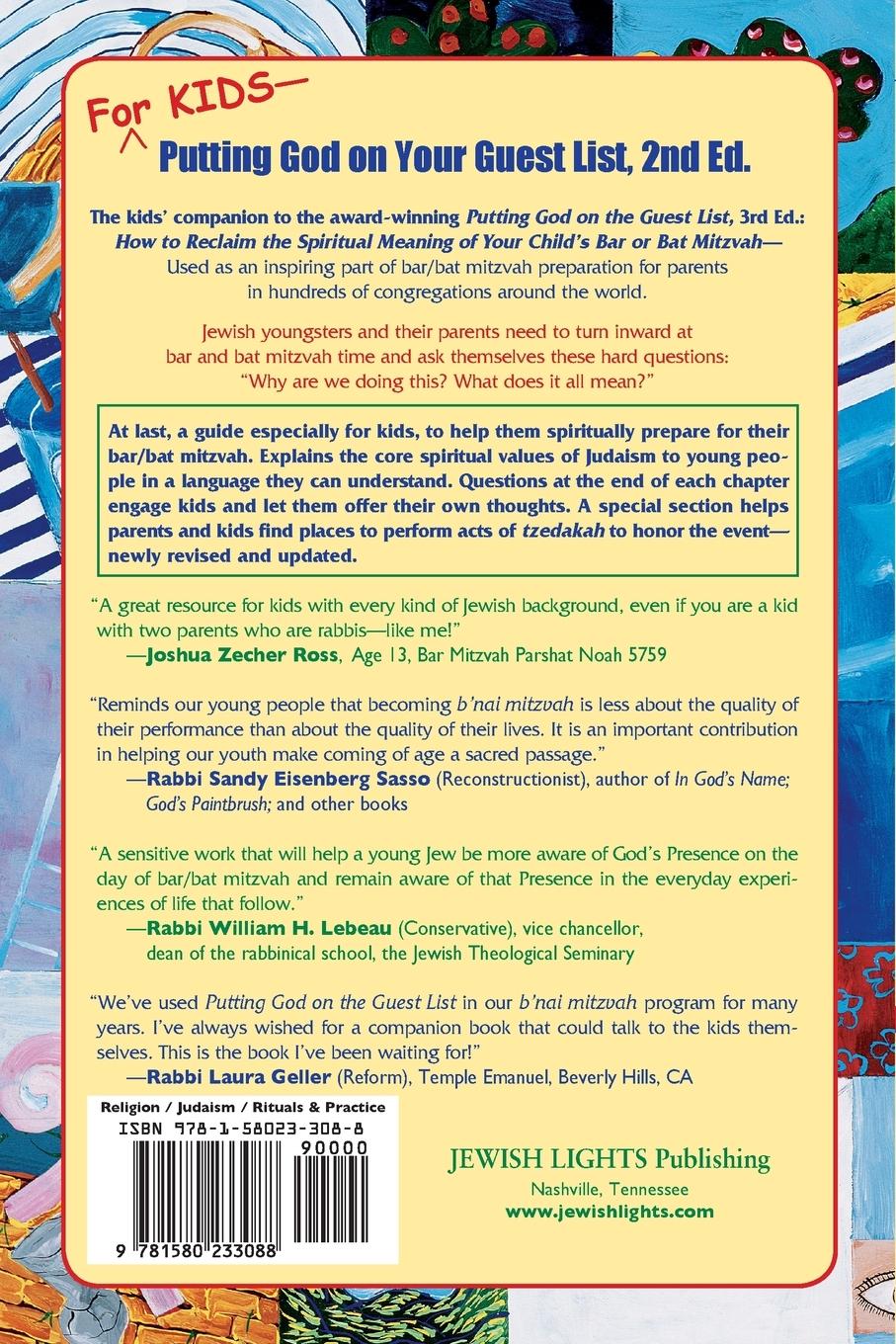 Rückseitencover For Kids-Putting God on Your Guest List (2nd Edition)