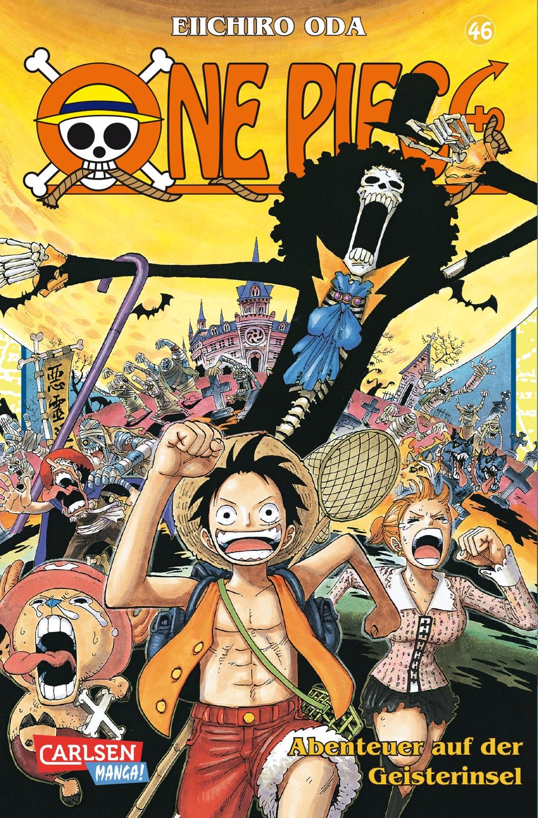 Vorderes Coverbild One Piece 46. Abenteuer auf der Geisterinsel