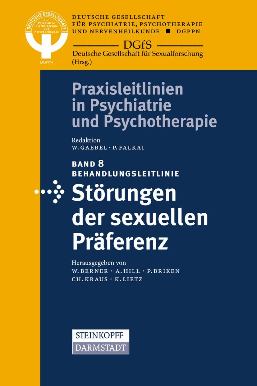 Vorderes Coverbild Behandlungsleitlinie Störungen der sexuellen Präferenz