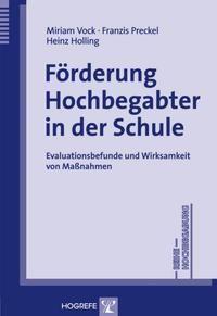 Vorderes Coverbild Förderung Hochbegabter in der Schule