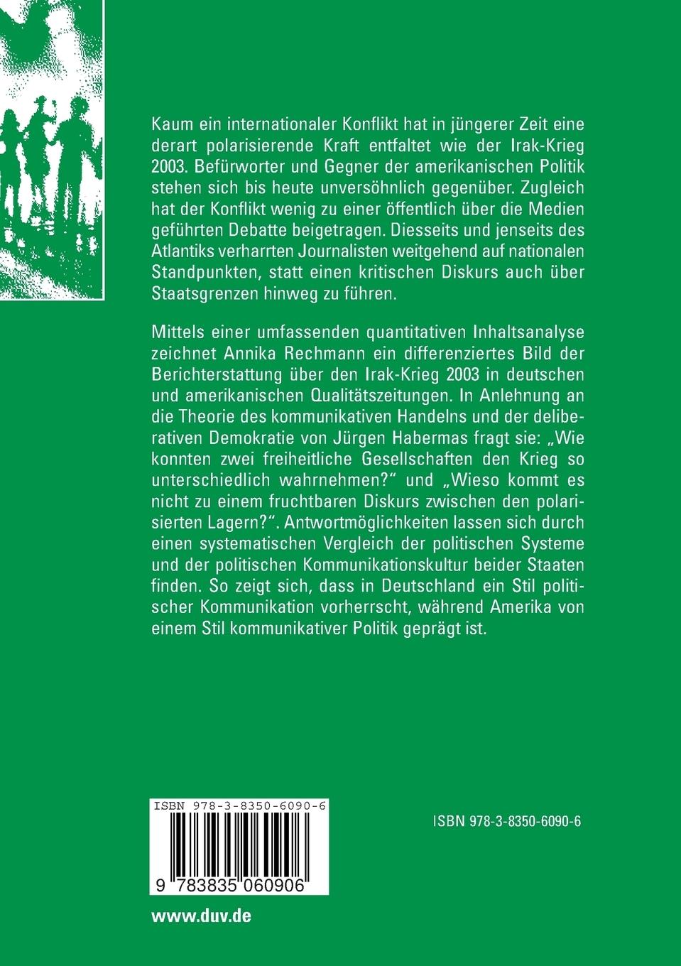 Rückseitencover Von Kriegsverächtern und Kriegsverfechtern