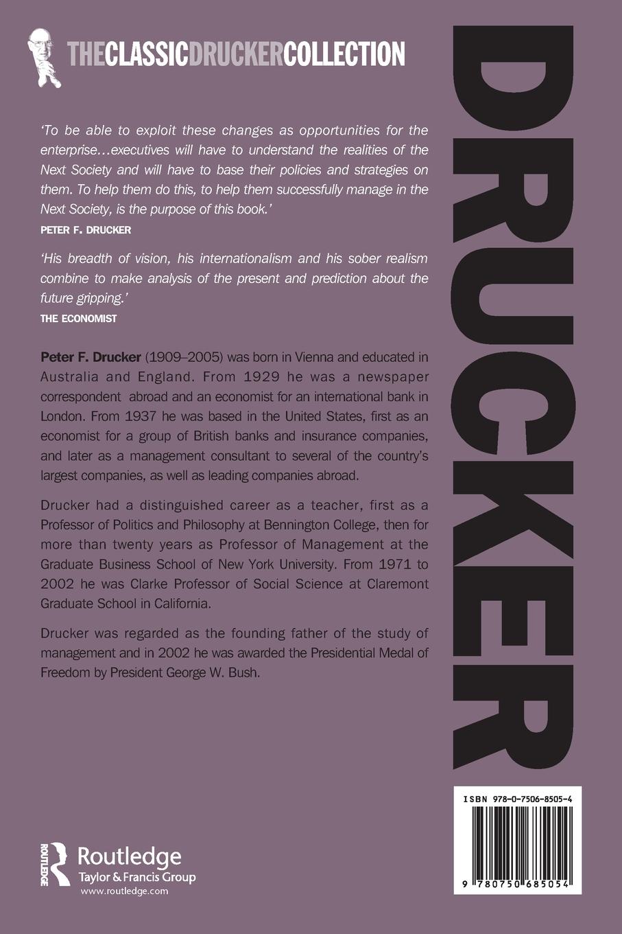 Rückseitencover Managing in the Next Society