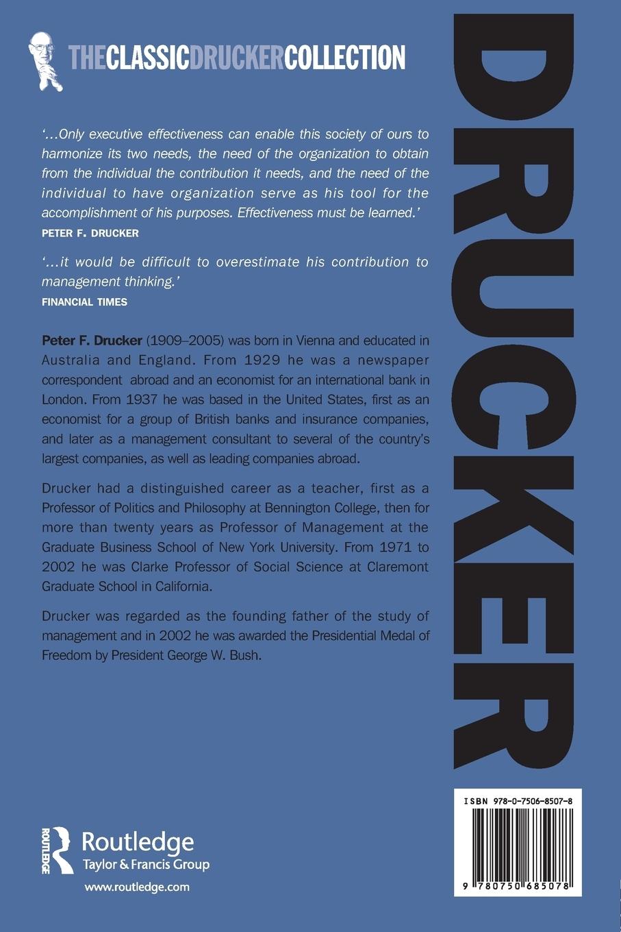 Rückseitencover The Effective Executive