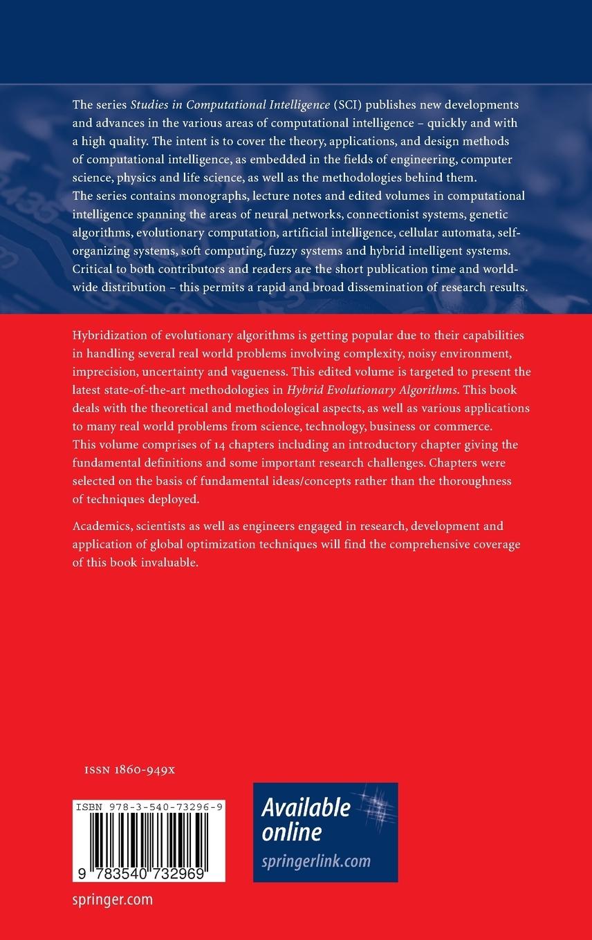 Rückseitencover Hybrid Evolutionary Algorithms