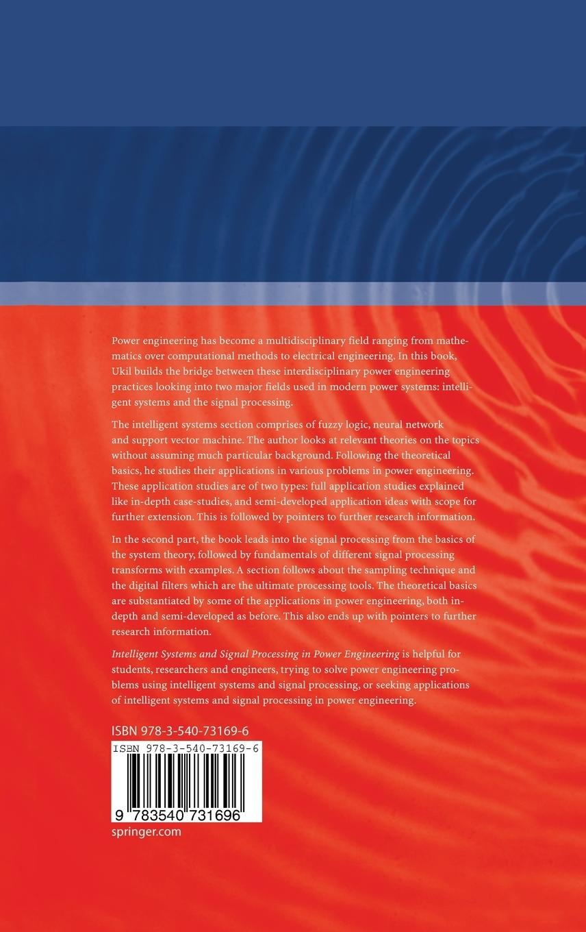 Rückseitencover Intelligent Systems and Signal Processing in Power Engineering