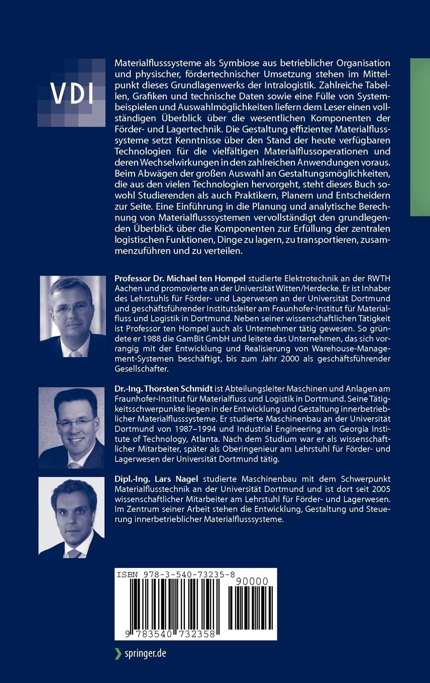 Rückseitencover Materialflusssysteme