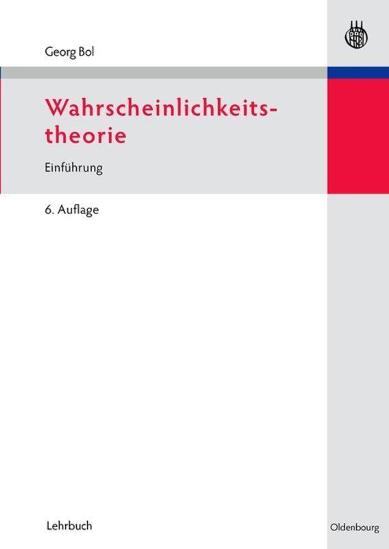 Vorderes Coverbild Wahrscheinlichkeitstheorie
