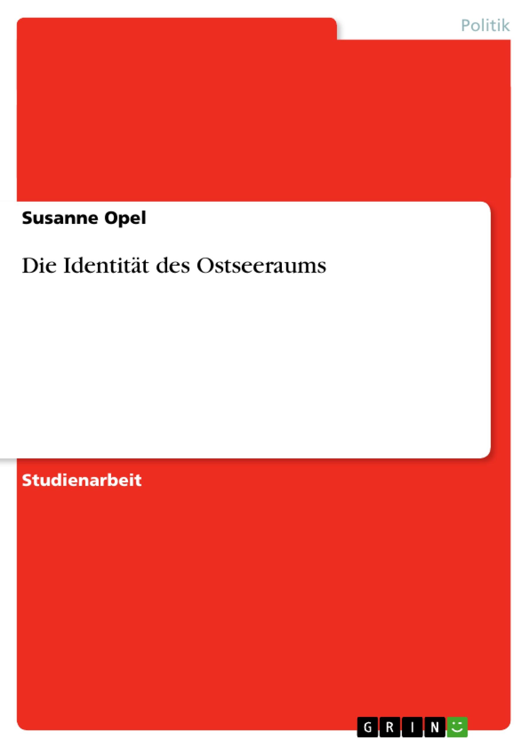 Vorderes Coverbild Die Identität des Ostseeraums