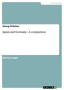 Vorderes Coverbild Japan and Germany - A comparison
