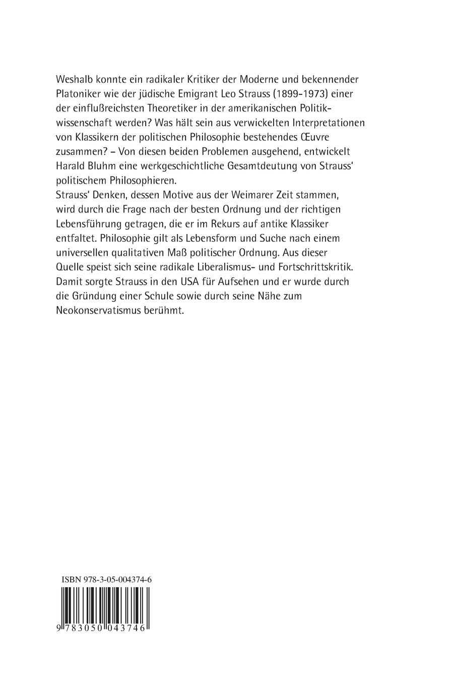 Rückseitencover Die Ordnung der Ordnung