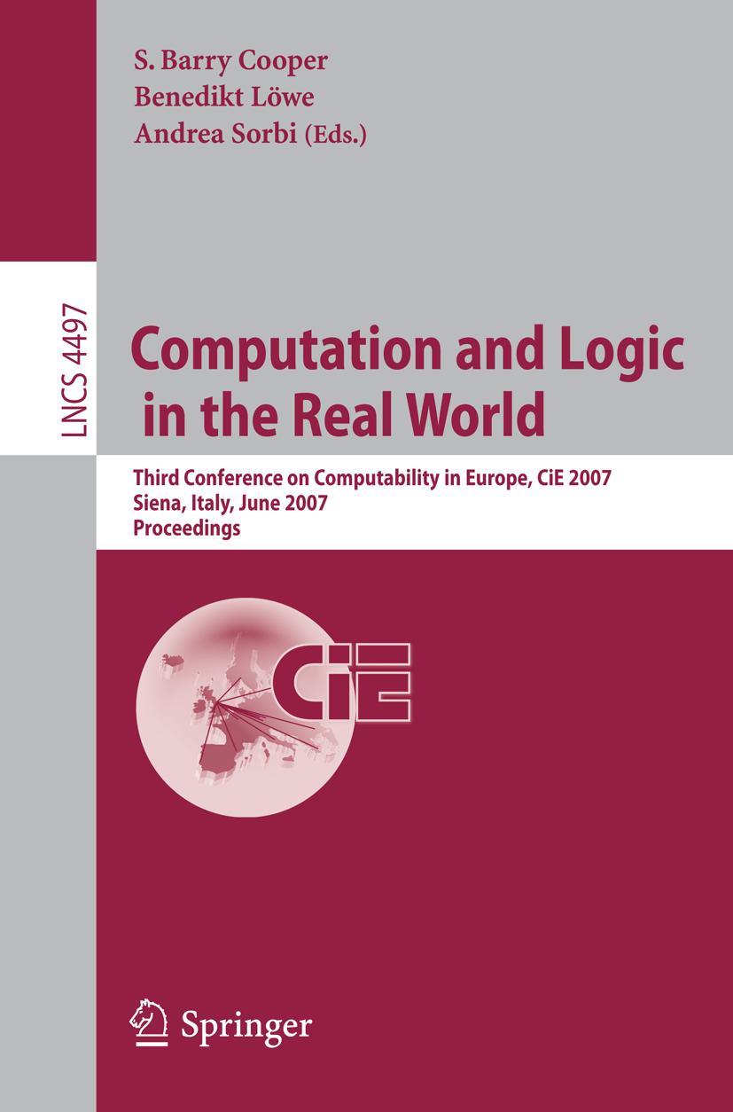Vorderes Coverbild Computation and Logic in the Real World