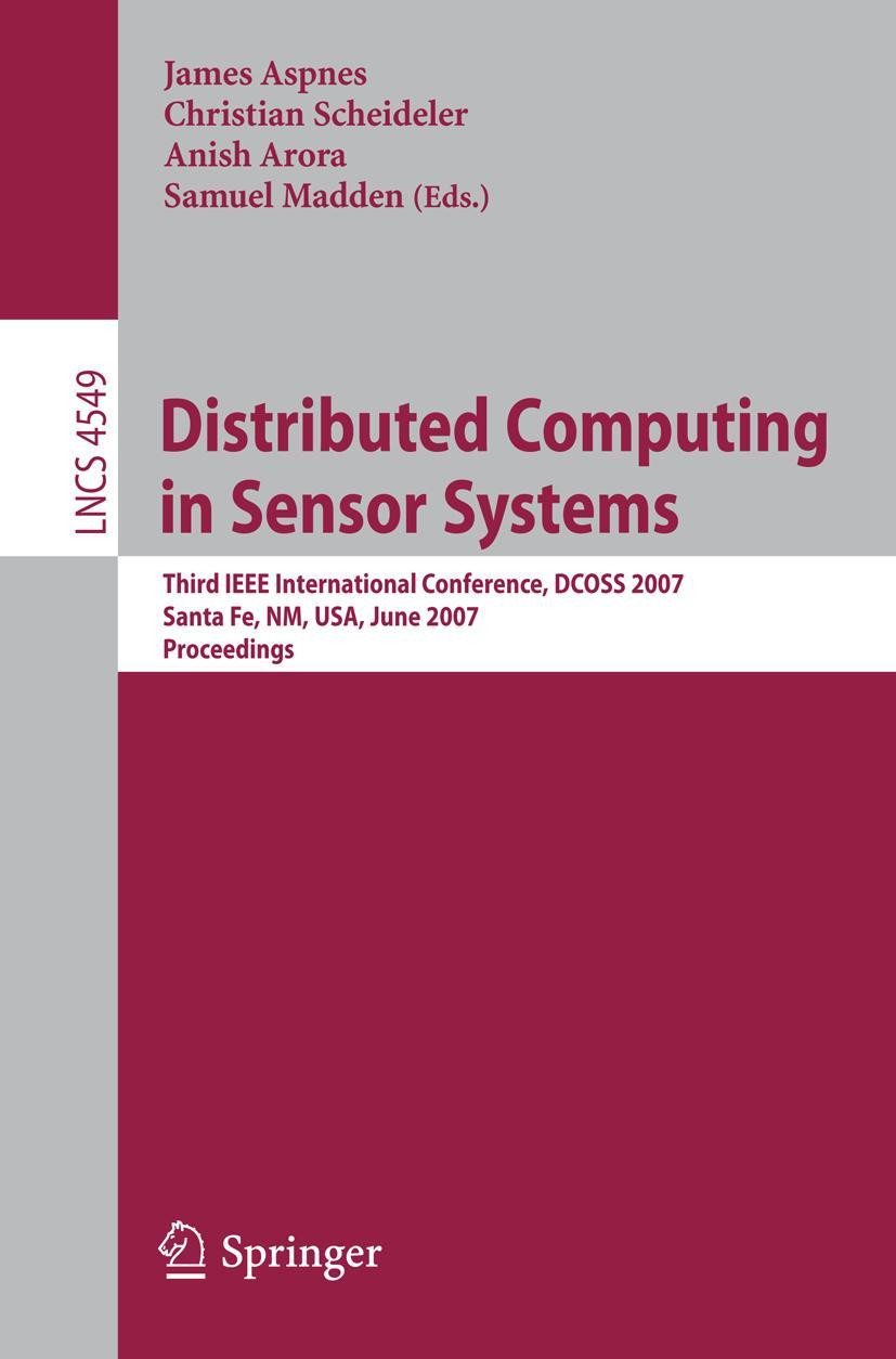 Vorderes Coverbild Distributed Computing in Sensor Systems