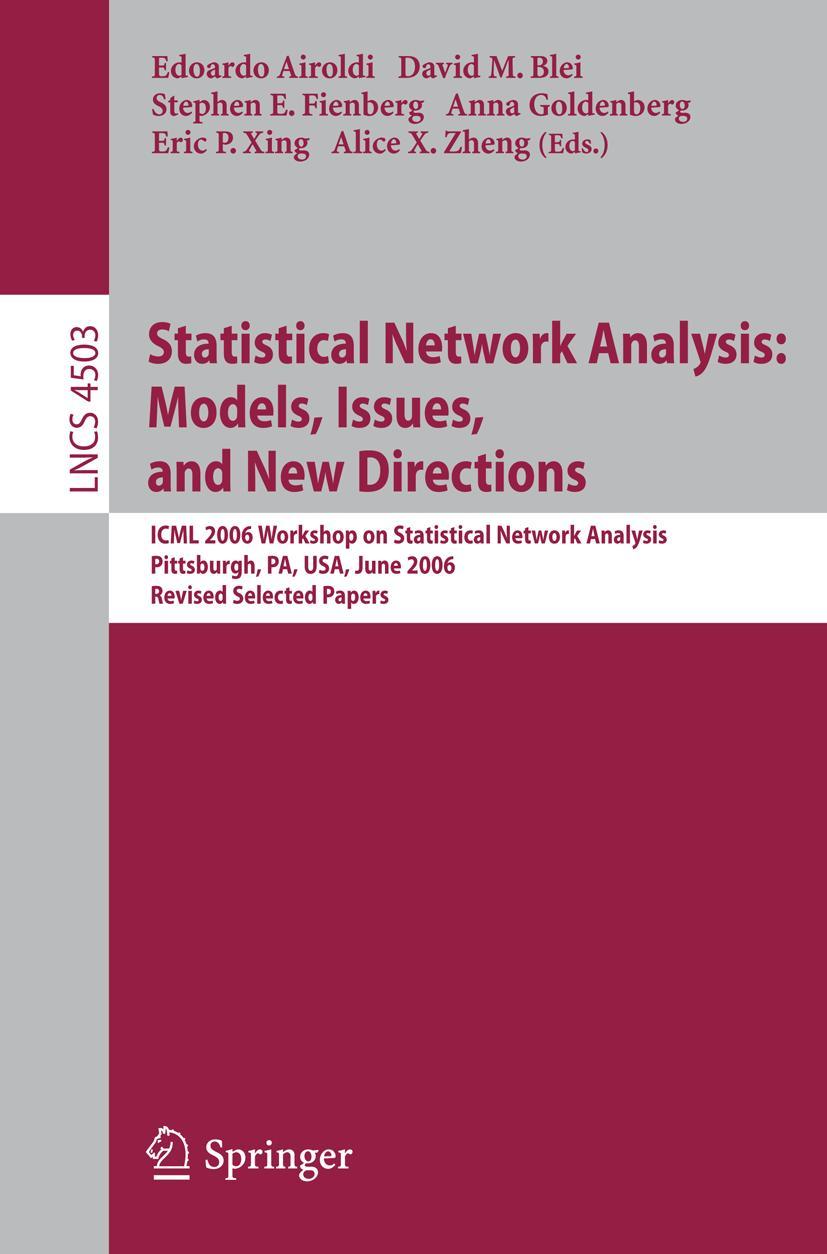 Vorderes Coverbild Statistical Network Analysis: Models, Issues, and New Directions