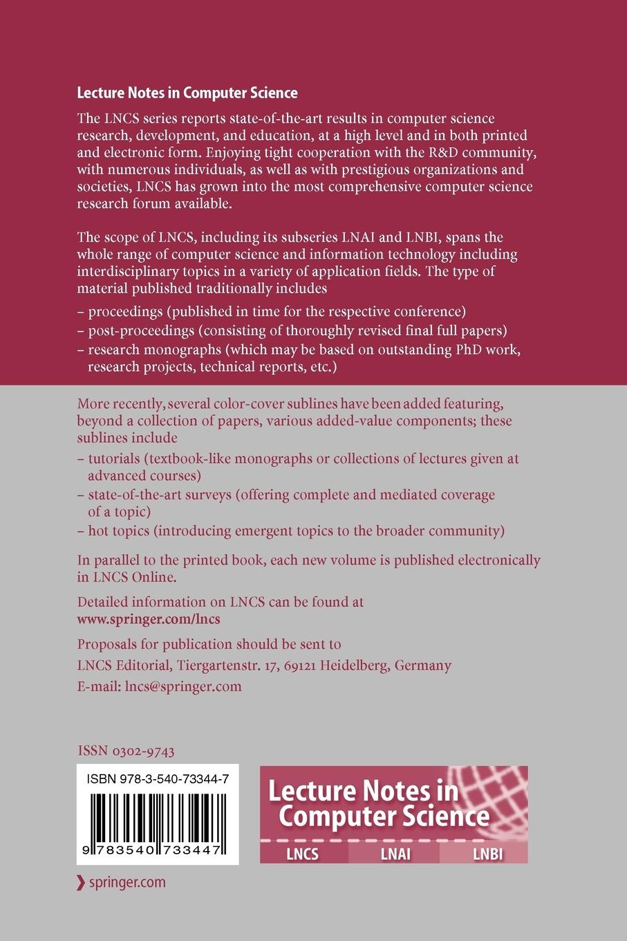 Rückseitencover Human Interface and the Management of Information. Methods, Techniques and Tools in Information Design