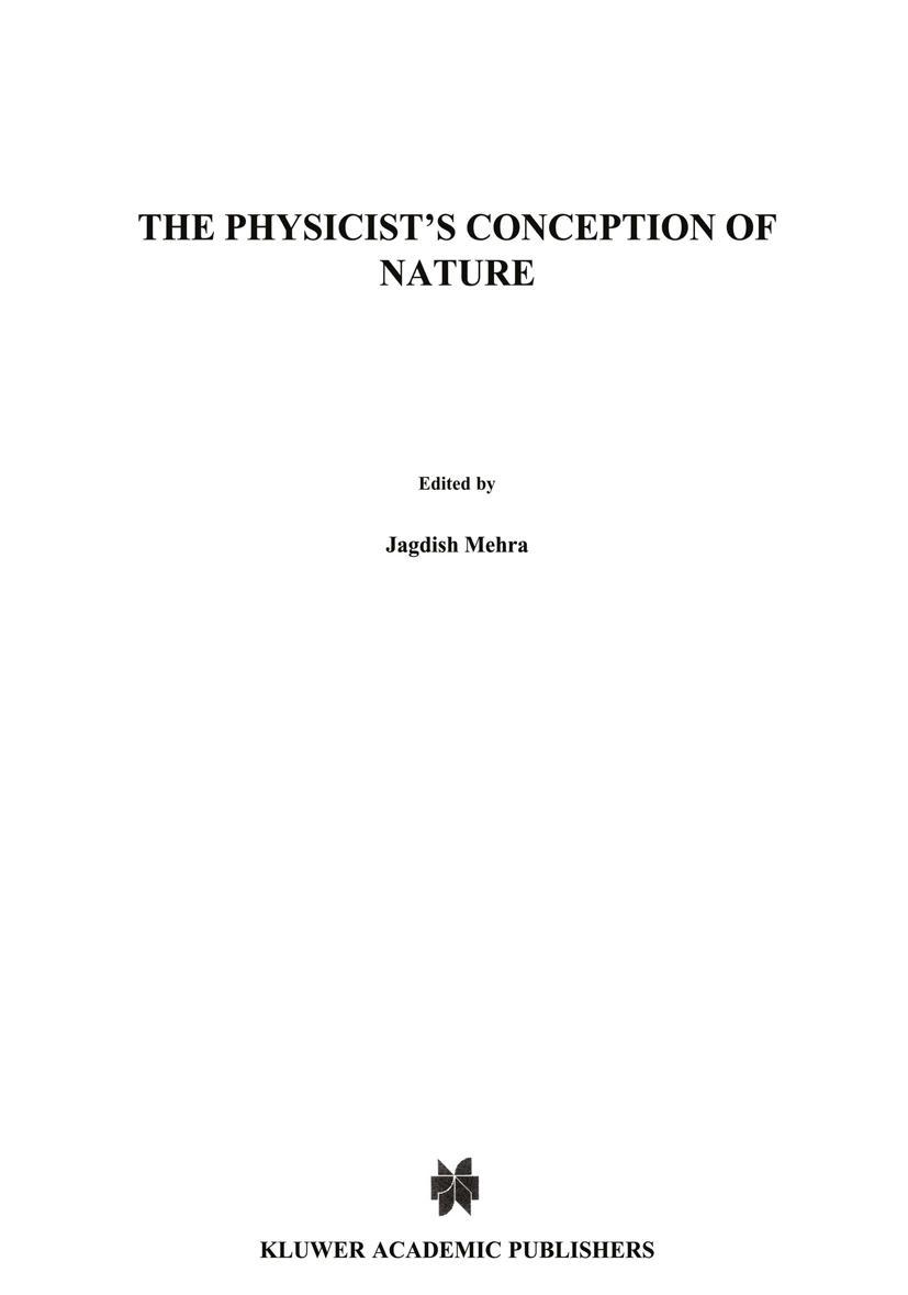 Vorderes Coverbild The Physicist's Conception of Nature