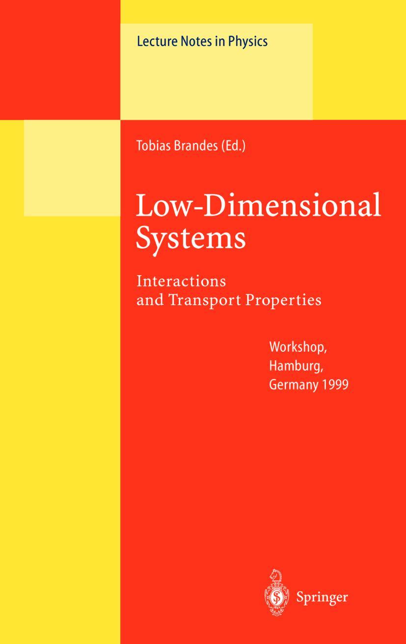 Vorderes Coverbild Low-Dimensional Systems