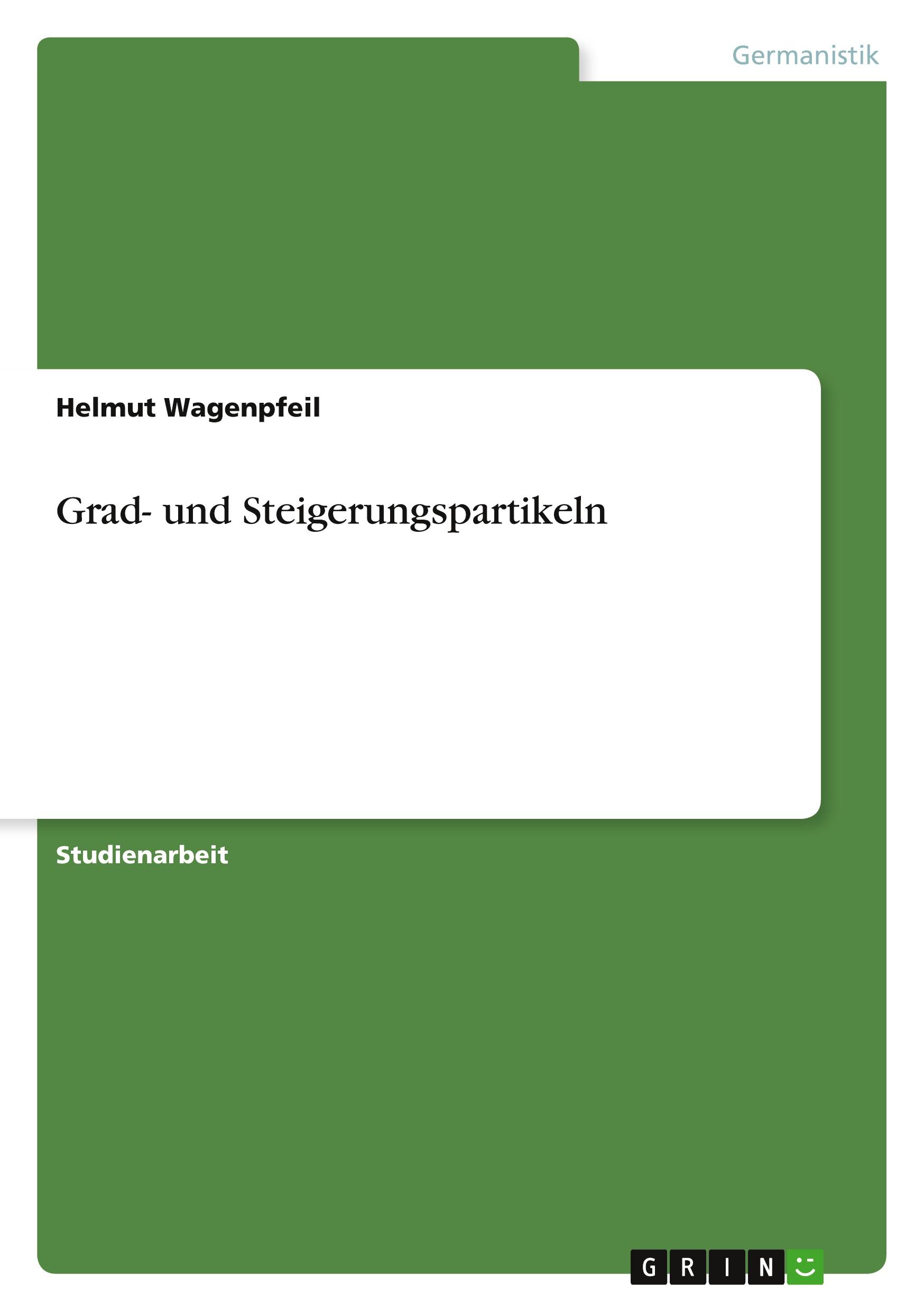 Vorderes Coverbild Grad- und Steigerungspartikeln