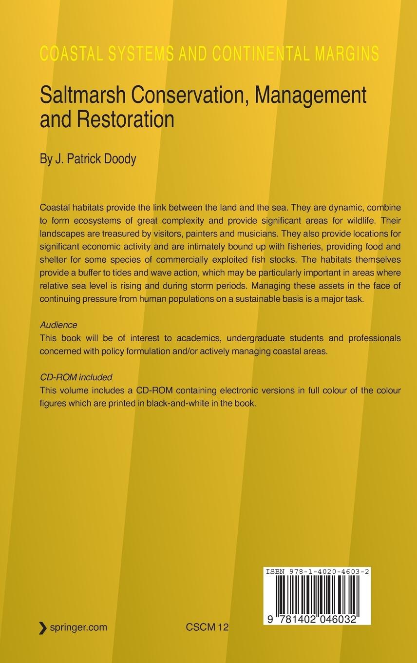 Rückseitencover Saltmarsh Conservation, Management and Restoration