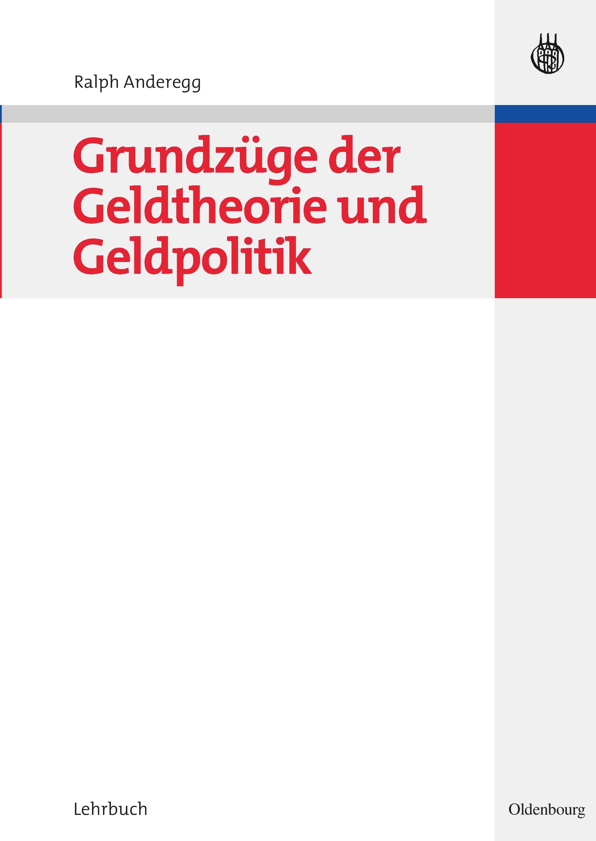 Vorderes Coverbild Grundzüge der Geldtheorie und Geldpolitik