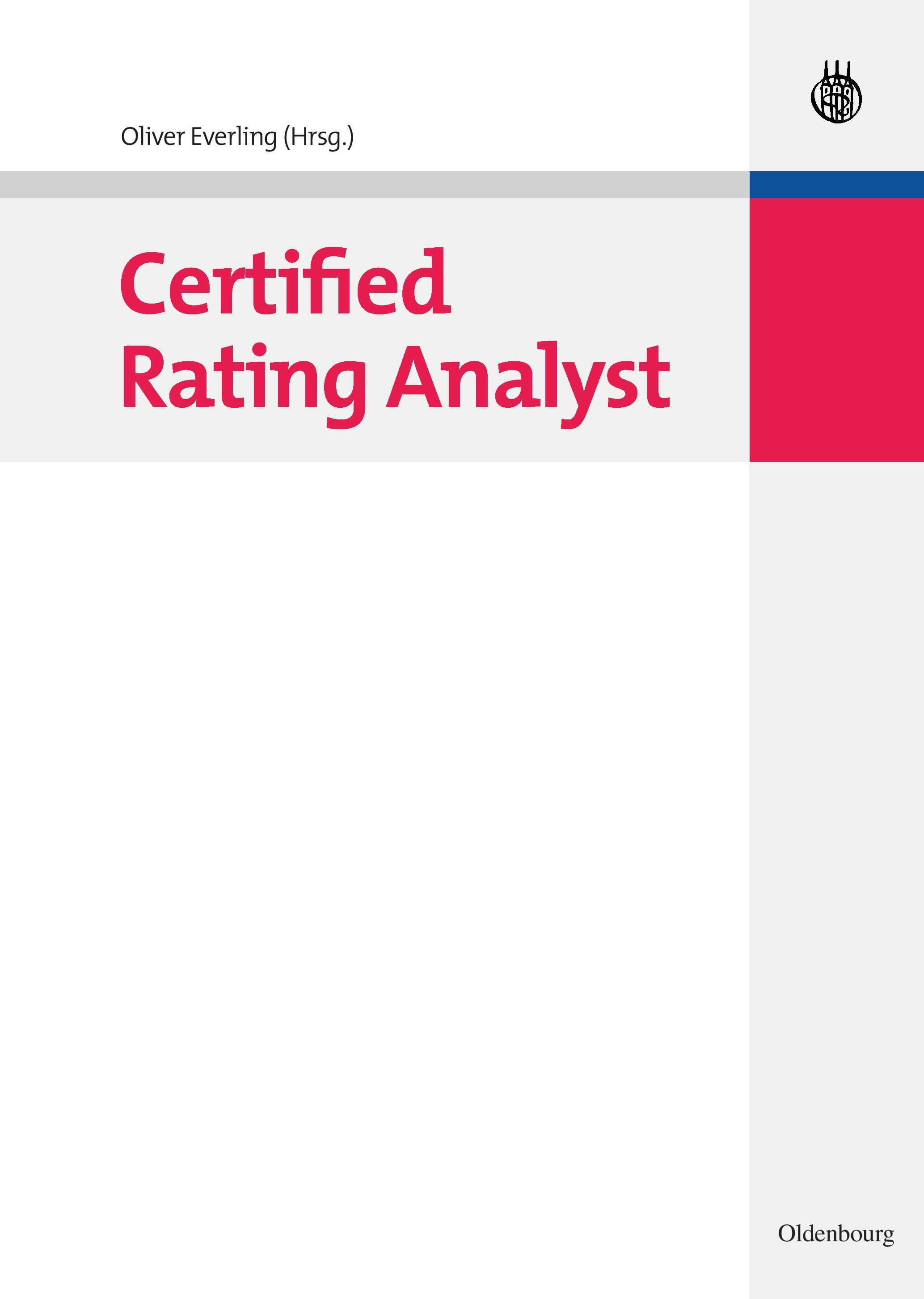 Vorderes Coverbild Certified Rating Analyst
