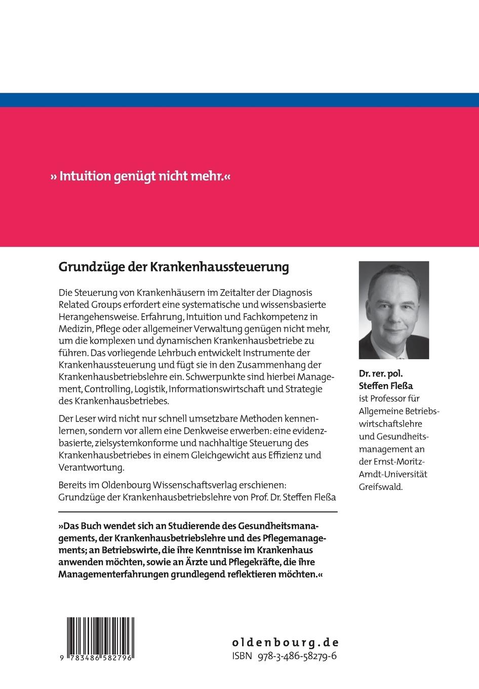 Rückseitencover Grundzüge der Krankenhaussteuerung