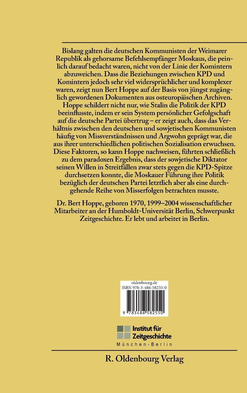 Rückseitencover In Stalins Gefolgschaft