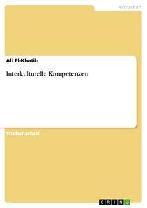 Vorderes Coverbild Interkulturelle Kompetenzen
