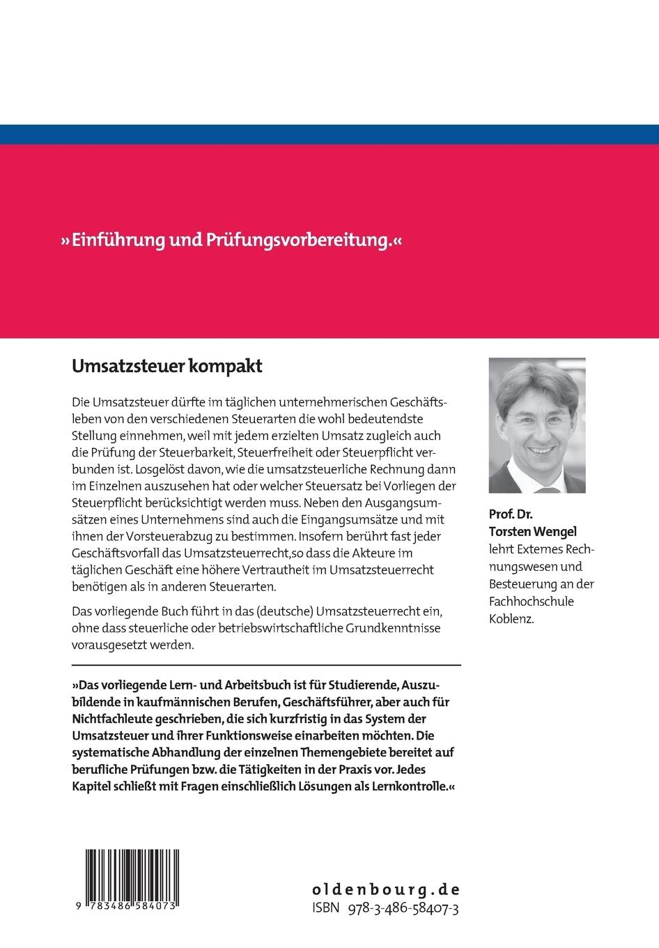 Rückseitencover Umsatzsteuer kompakt