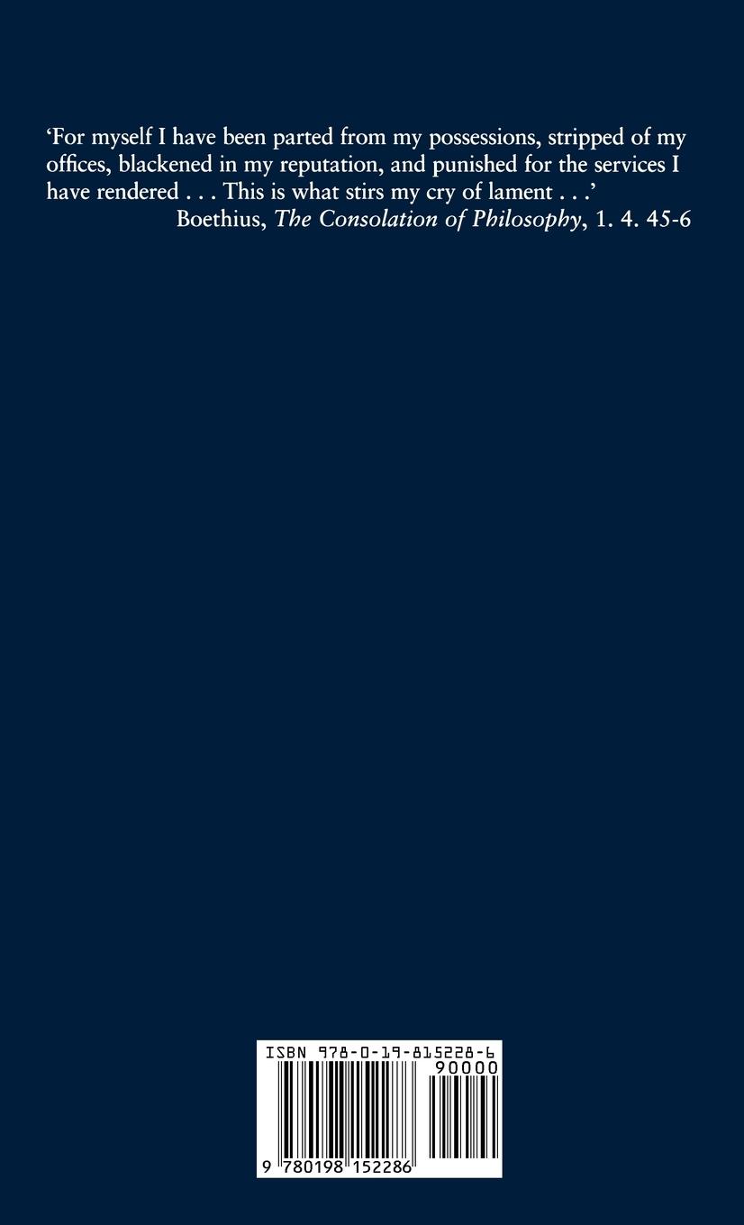 Rückseitencover The Consolation of Philosophy
