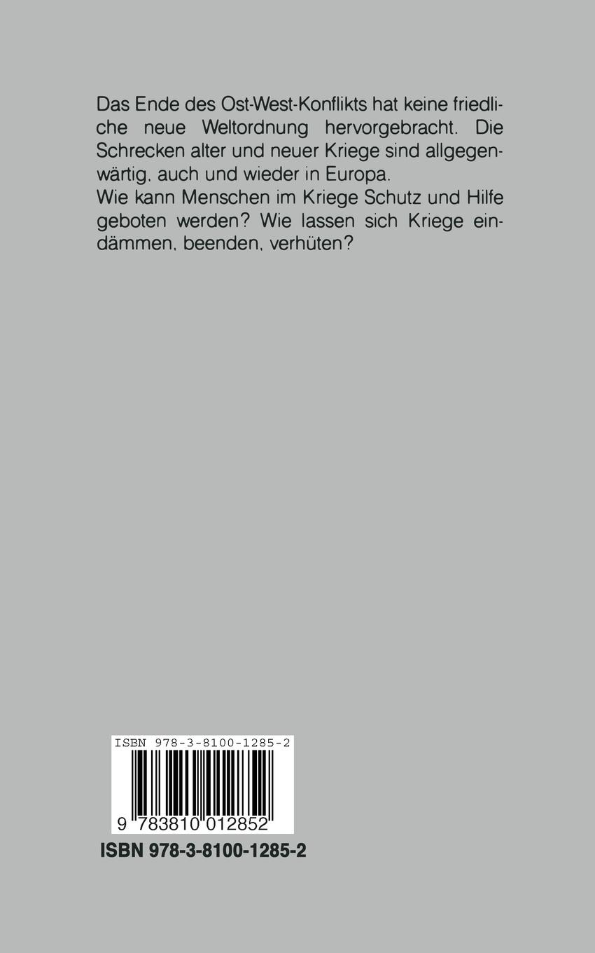 Rückseitencover Immer wieder Krieg?