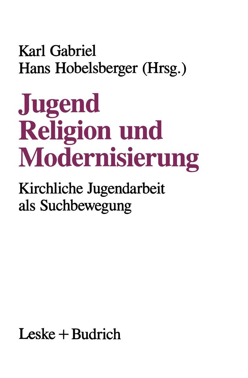 Vorderes Coverbild Jugend, Religion und Modernisierung