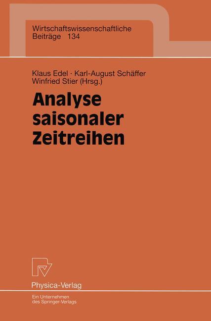 Vorderes Coverbild Analyse saisonaler Zeitreihen