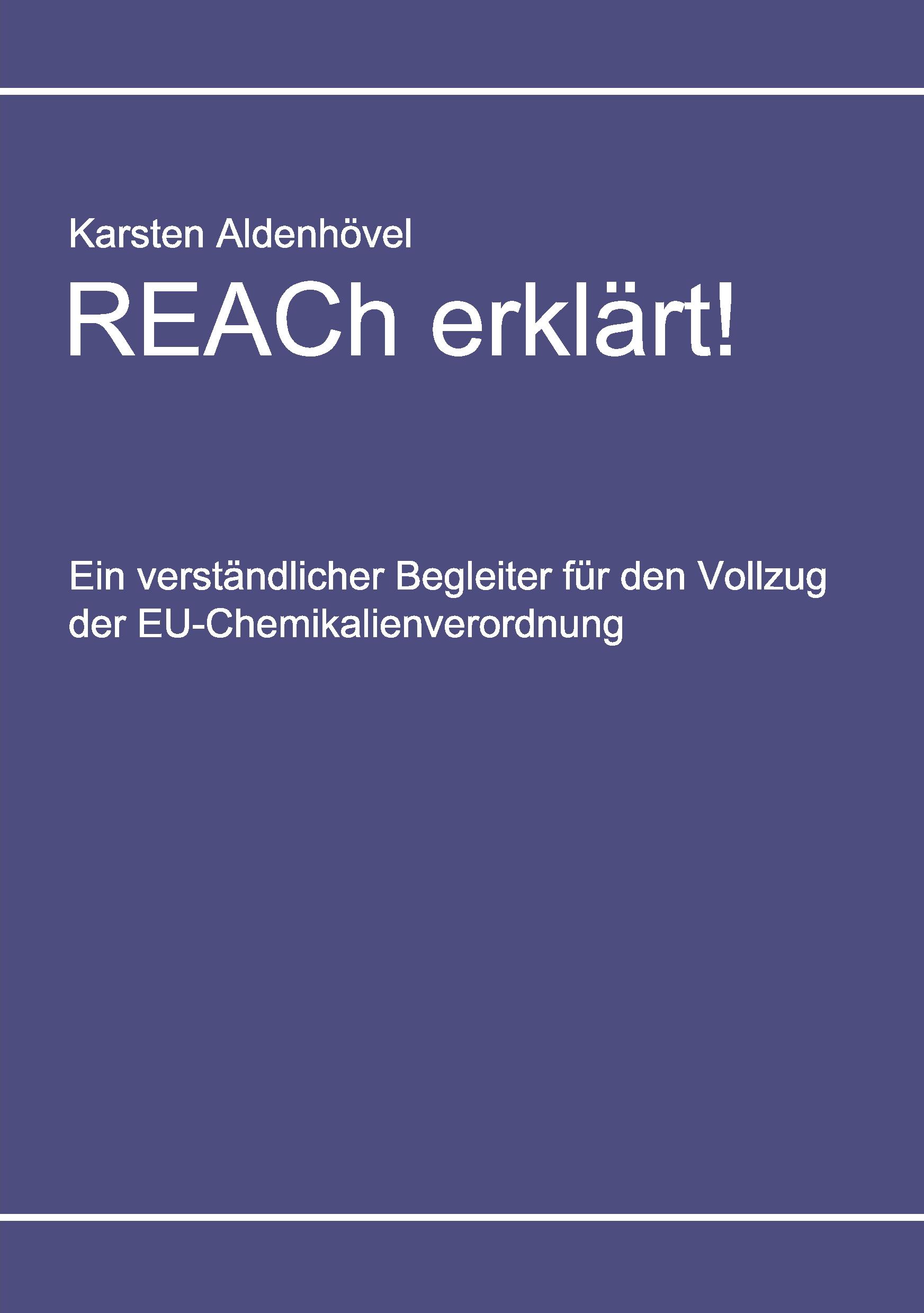 Vorderes Coverbild REACh erklärt!