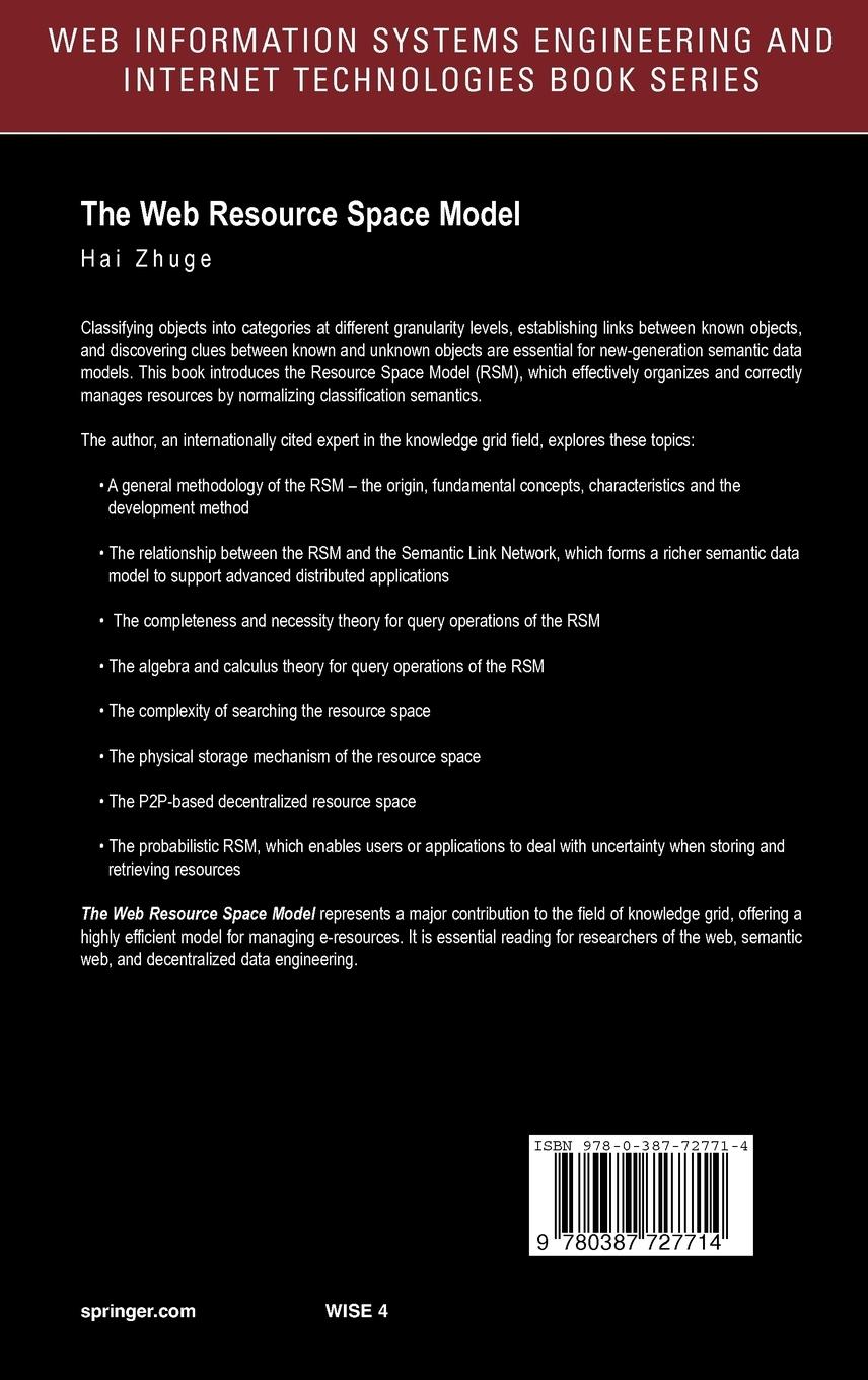 Rückseitencover The Web Resource Space Model