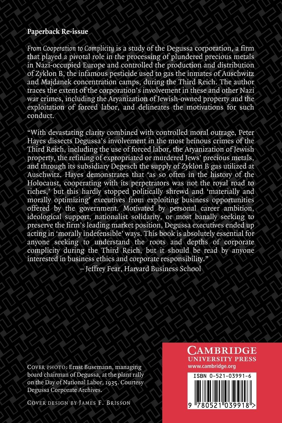 Rückseitencover From Cooperation to Complicity