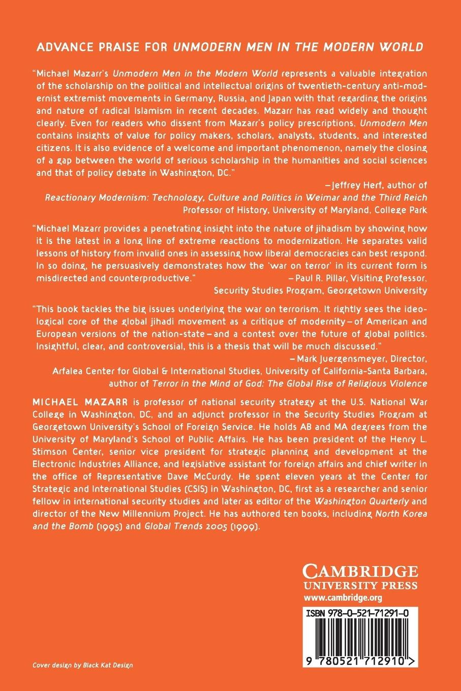Rückseitencover Unmodern Men in the Modern World